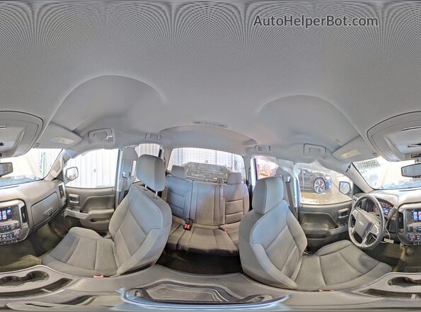 1GCVKREC1HZ267338 2017 CHEVROLET SILVERADO Silver VIN კოდის სტიკერის ხედი