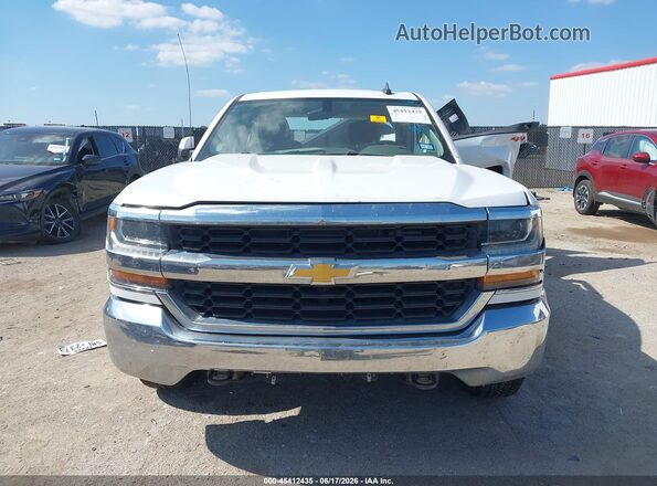 1GCVKREC1JZ314129 2018 CHEVROLET SILVERADO White Vista del cuadro de instrumentos