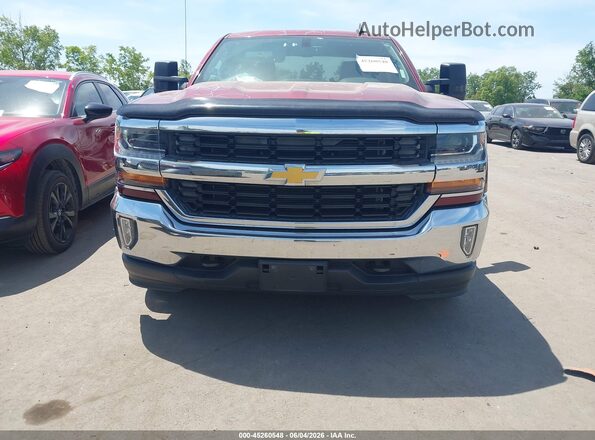 1GCVKREC2GZ353787 2016 CHEVROLET SILVERADO Maroon Instrument cluster view