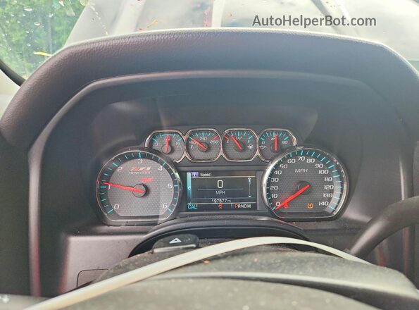 1GCVKREC2GZ405502 2016 CHEVROLET SILVERADO Black ხელსაწყოთა პანელის ხედი
