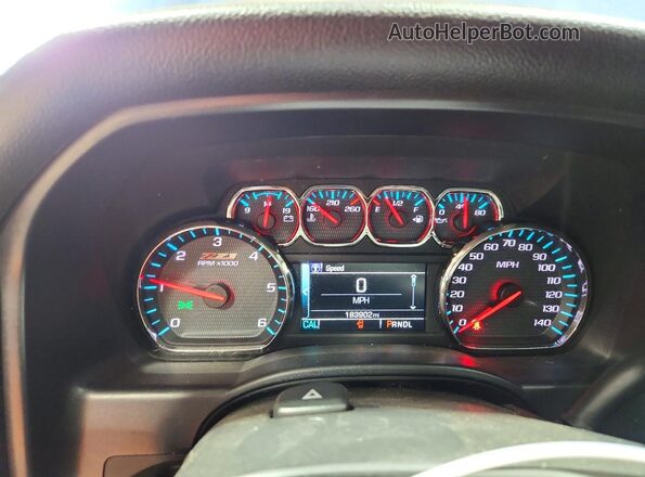1GCVKREC3HZ153048 2017 CHEVROLET SILVERADO Blue Սարքավորումների վահանակի տեսք