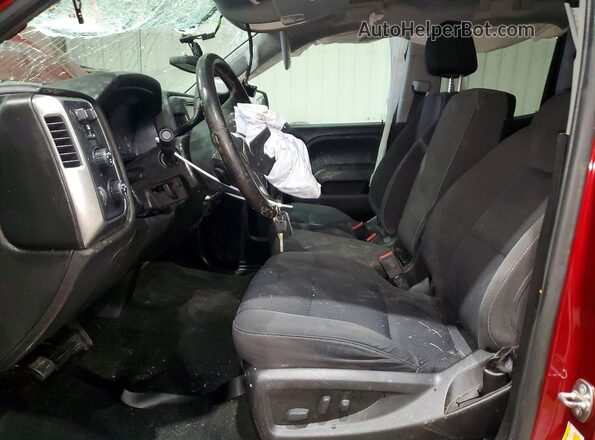 1GCVKREC3JZ222326 2018 CHEVROLET SILVERADO Burgundy წინა სალონის ხედი