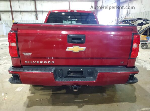 1GCVKREC3JZ222326 2018 CHEVROLET SILVERADO Burgundy უკანა ხედი