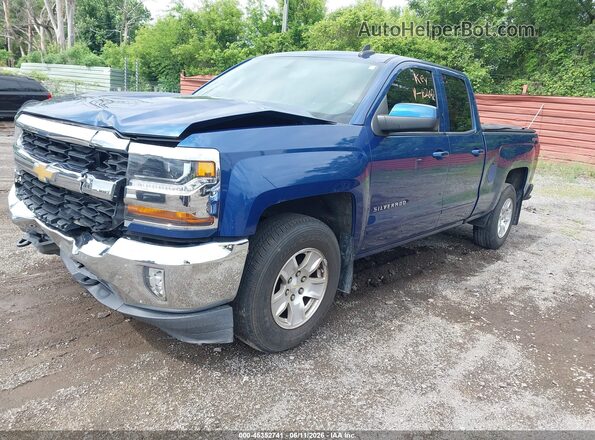 1GCVKREC4GZ102642 2016 CHEVROLET SILVERADO Синий Передняя левая четверть