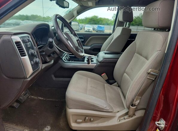 1GCVKREC4GZ187529 2016 CHEVROLET SILVERADO Burgundy Vista interior delantera