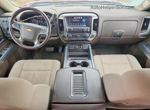 1GCVKREC4GZ187529 2016 CHEVROLET SILVERADO Burgundy Vista del salpicadero