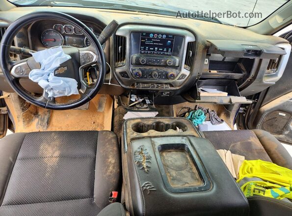 1GCVKREC4GZ410152 2016 CHEVROLET SILVERADO Blue Widok deski rozdzielczej