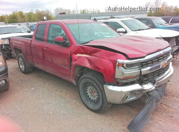 1GCVKREC5JZ163814 2018 CHEVROLET SILVERADO Красный Передняя правая четверть