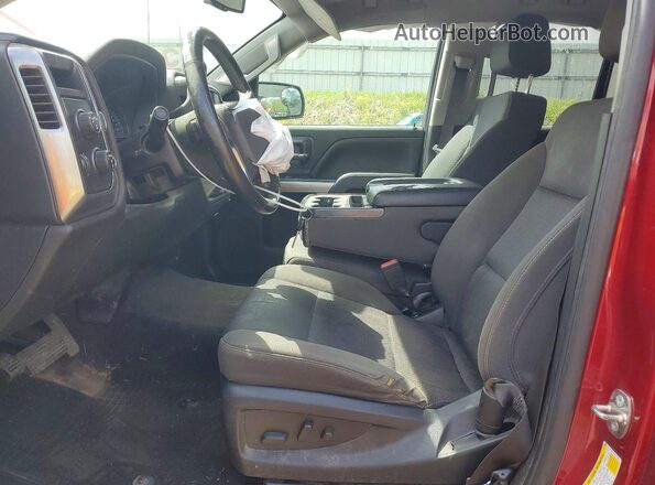 1GCVKREC5JZ163814 2018 CHEVROLET SILVERADO Красный Вид салона спереди