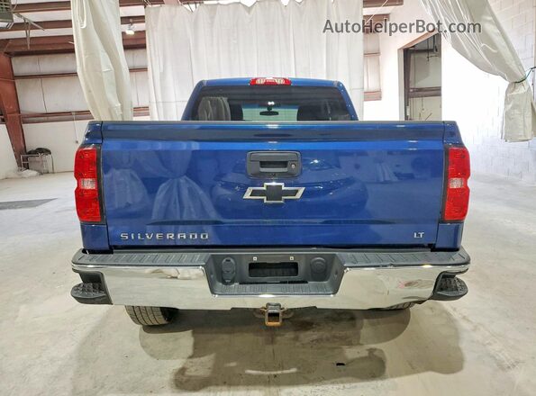 1GCVKREC6JZ195736 2018 CHEVROLET SILVERADO Blue უკანა ხედი