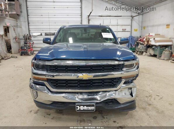 1GCVKREC6JZ240769 2018 CHEVROLET SILVERADO Blue Vista del cuadro de instrumentos