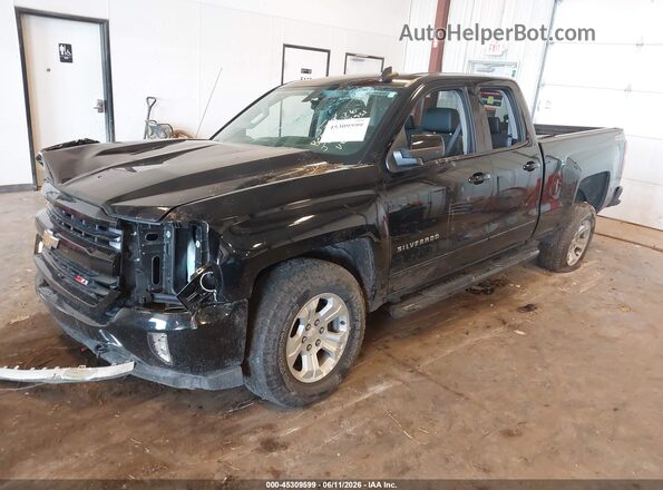1GCVKREC8GZ127219 2016 CHEVROLET SILVERADO Black წინა მარცხენა ხედი სამი მეოთხედიდან