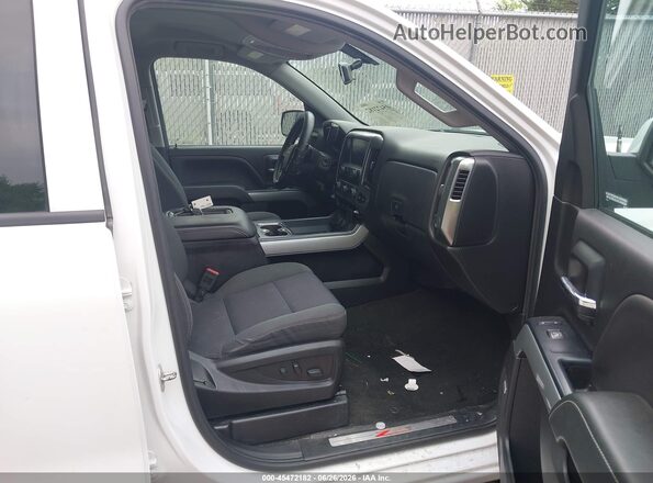 1GCVKREC8JZ206929 2018 CHEVROLET SILVERADO White Widok wnętrza z przodu