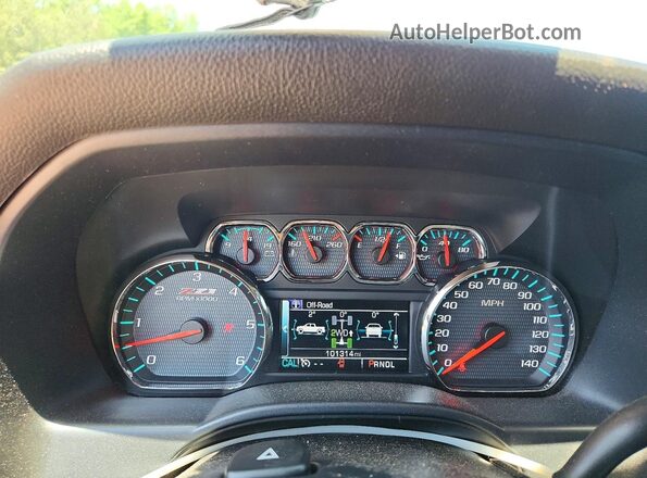 1GCVKRECXHZ120967 2017 CHEVROLET SILVERADO Blue ხელსაწყოთა პანელის ხედი