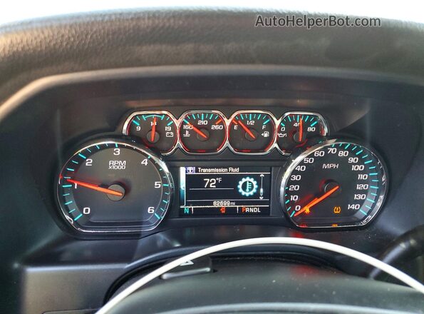 1GCVKRECXHZ209602 2017 CHEVROLET SILVERADO Gray Սարքավորումների վահանակի տեսք