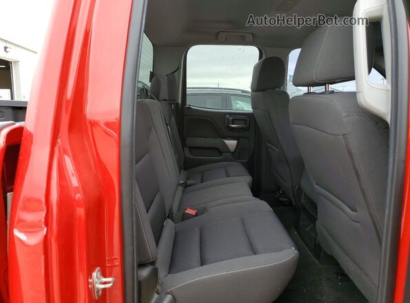 1GCVKRECXHZ333353 2017 CHEVROLET SILVERADO Red უკანა სავარძლების ხედი