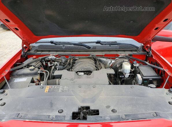 1GCVKRECXHZ333353 2017 CHEVROLET SILVERADO Red უკანა სალონის ხედი