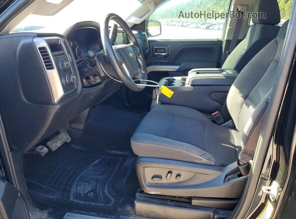 1GCVKRECXHZ400307 2017 CHEVROLET SILVERADO Black წინა სალონის ხედი