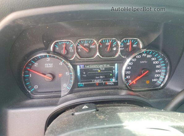 1GCVKRECXJZ335867 2018 CHEVROLET SILVERADO Черный Вид щитка приборов