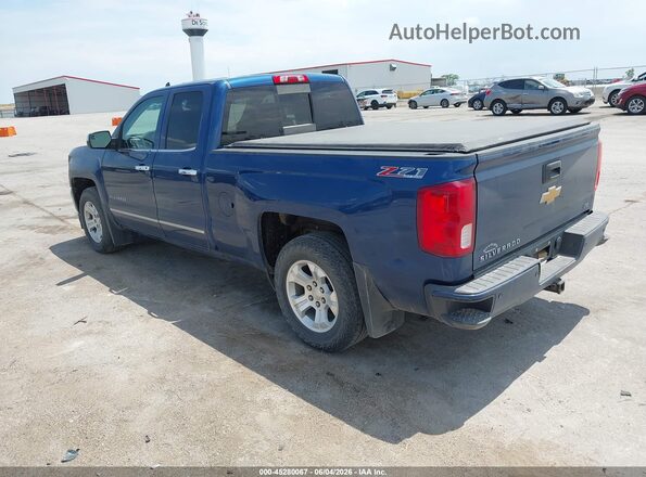 1GCVKSEC6HZ176122 2017 CHEVROLET SILVERADO Blue Trasero izquierdo