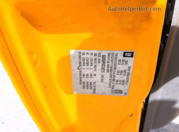 1GCWGAFFXG1243715 2016 CHEVROLET EXPRESS Yellow Widok naklejki z numerem VIN