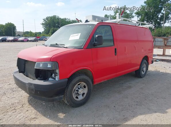 1GCWGAFP0M1305210 2021 CHEVROLET EXPRESS Red Przód lewy