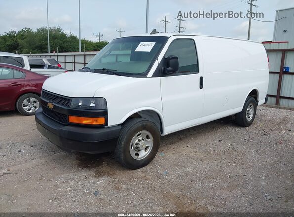 1GCWGAFP1P1102511 2023 CHEVROLET EXPRESS White წინა მარცხენა ხედი სამი მეოთხედიდან