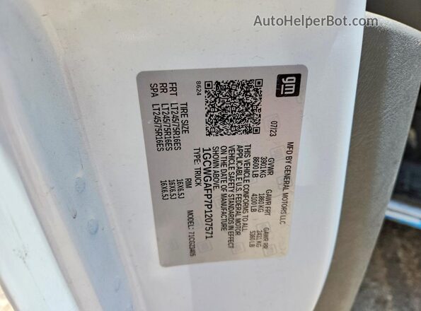 1GCWGAFP7P1207571 2023 CHEVROLET EXPRESS White 