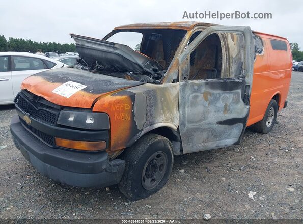 1GCWGAFP8K1140942 2019 CHEVROLET EXPRESS Оранжевый Передняя левая четверть