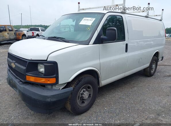 1GCZGGFG0H1339122 2017 CHEVROLET EXPRESS White წინა მარცხენა ხედი სამი მეოთხედიდან