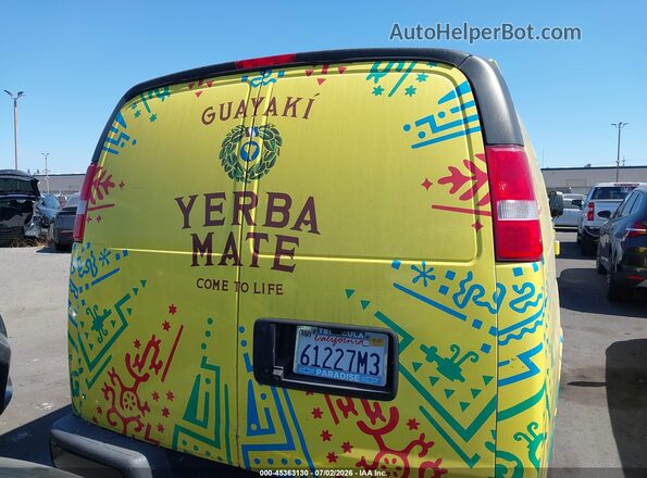 1GCZGGFP4N1165437 2022 CHEVROLET EXPRESS Yellow 