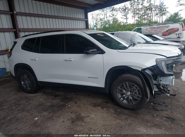 1GKENKRS1SJ135576 2025 GMC ACADIA White Widok wnętrza z tyłu