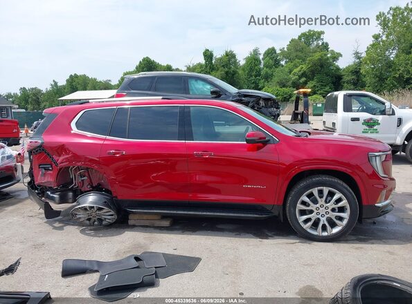 1GKENLKS7TJ289677 2026 GMC ACADIA Red Սալոնի 360 աստիճան տեսք