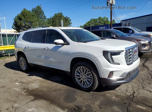 1GKENLKSXRJ182986 2024 GMC ACADIA White Передня права чверть