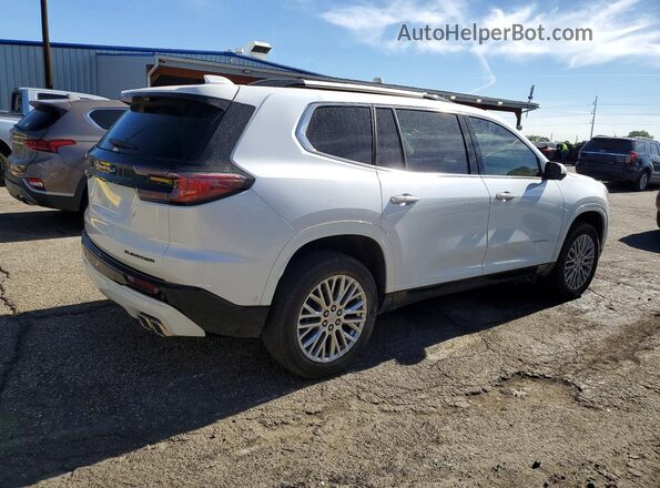 1GKENLKSXRJ182986 2024 GMC ACADIA White Задня права чверть