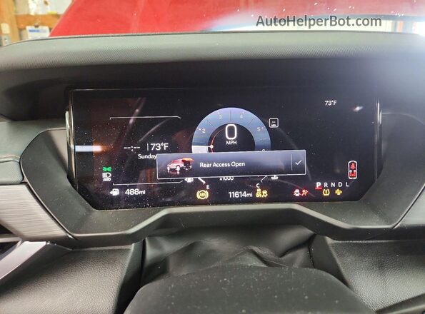1GKENPRS8SJ228723 2025 GMC ACADIA Red Սարքավորումների վահանակի տեսք
