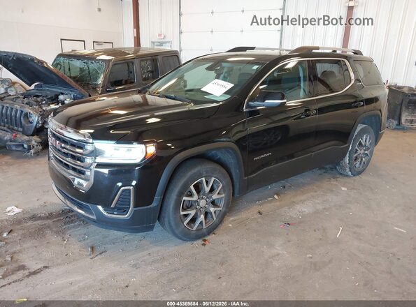 1GKKNKLS0LZ108612 2020 GMC ACADIA Black წინა მარცხენა ხედი სამი მეოთხედიდან