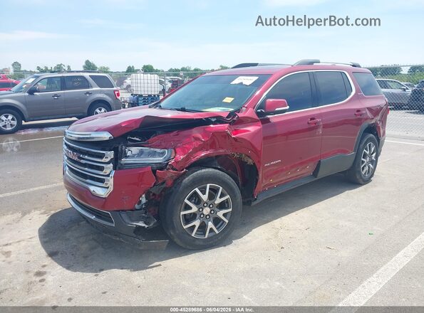 1GKKNKLS8LZ125402 2020 GMC ACADIA Красный Передняя левая четверть