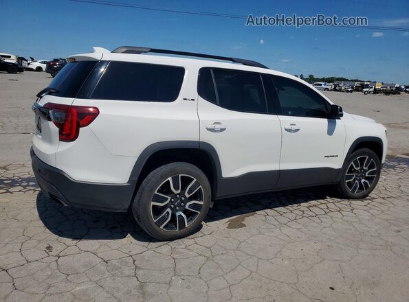 1GKKNKLSXMZ182959 2021 GMC ACADIA Белый Задняя правая четверть