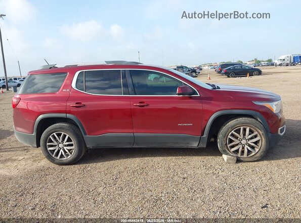 1GKKNLLA8HZ274252 2017 GMC ACADIA Maroon Vista interior trasera