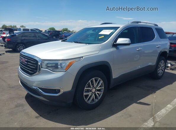 1GKKNLLAXHZ212061 2017 GMC ACADIA Silver წინა მარცხენა ხედი სამი მეოთხედიდან
