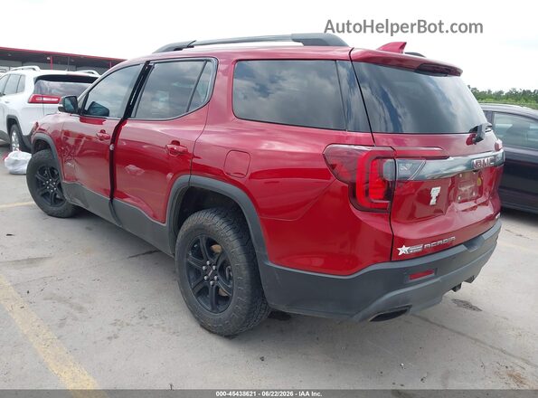 1GKKNLLS0MZ115356 2021 GMC ACADIA Red Rear left