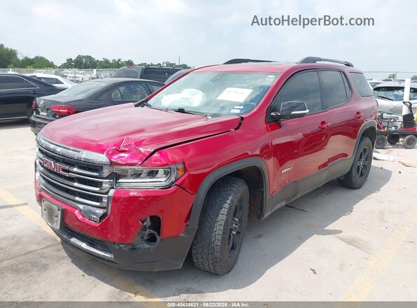 1GKKNLLS0MZ115356 2021 GMC ACADIA Red Front left