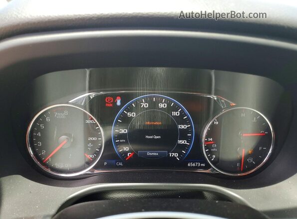 1GKKNLLS2MZ175168 2021 GMC ACADIA White Вид щитка приладів