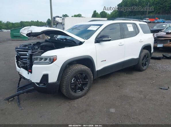 1GKKNLLS5PZ143383 2023 GMC ACADIA White წინა მარცხენა ხედი სამი მეოთხედიდან