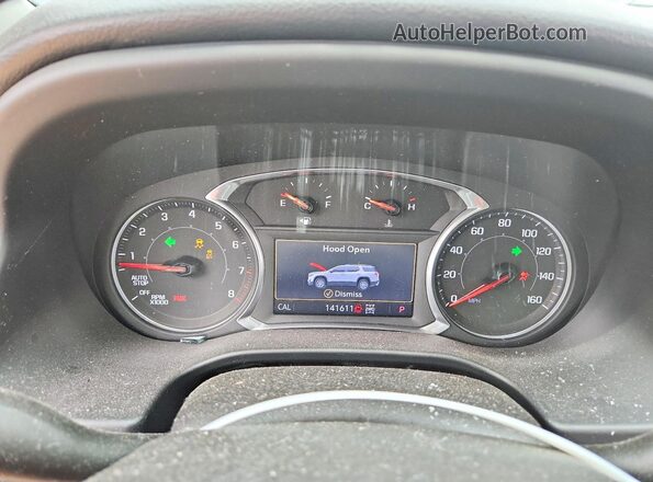 1GKKNLLS6MZ150208 2021 GMC ACADIA Black Вид щитка приладів