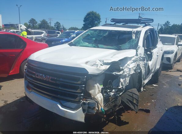 1GKKNLLSXLZ184540 2020 GMC ACADIA White Առջևի ձախ երեք քառորդ տեսարան