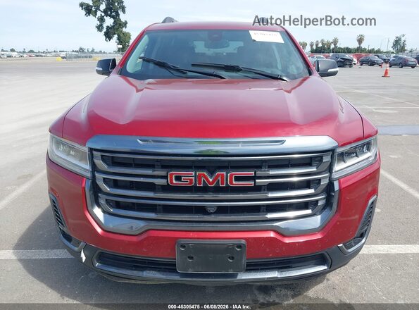 1GKKNLLSXPZ204548 2023 GMC ACADIA Red Instrument cluster view