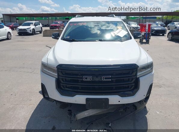 1GKKNML45MZ210695 2021 GMC ACADIA White Widok zestawu wskaźników