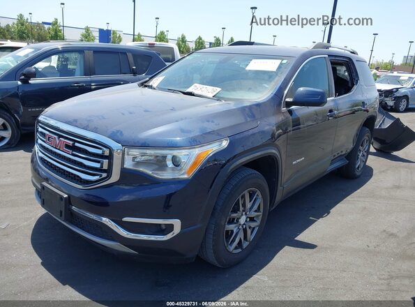 1GKKNMLS2HZ244484 2017 GMC ACADIA Синий Передняя левая четверть
